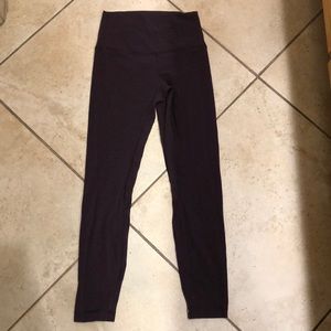 Lululemon plum workout leggings